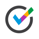 Logo with circle and check mark