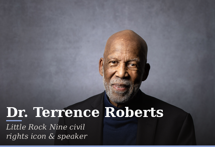 Speaker card for Dr. Terrence Roberts